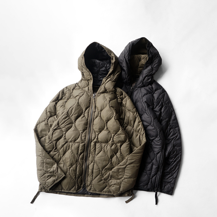 TAION（タイオン） MILITARY W-ZIP DOWN PARKA -SOFT SHELL ミリタリー
