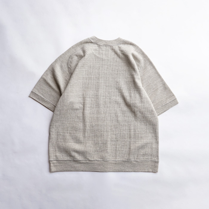UNDYED STANDARD アンダイドスタンダード / WAFFLEFACE R/S S/S Tee / UNS25SST002 / 半袖 Tシャツ / ワッフル生地 / ユニセックス / 日本製 / 2025春夏 UNDYED STANDARD アンダイドスタンダード WAFFLE S/S SWEAT ワッフルS
