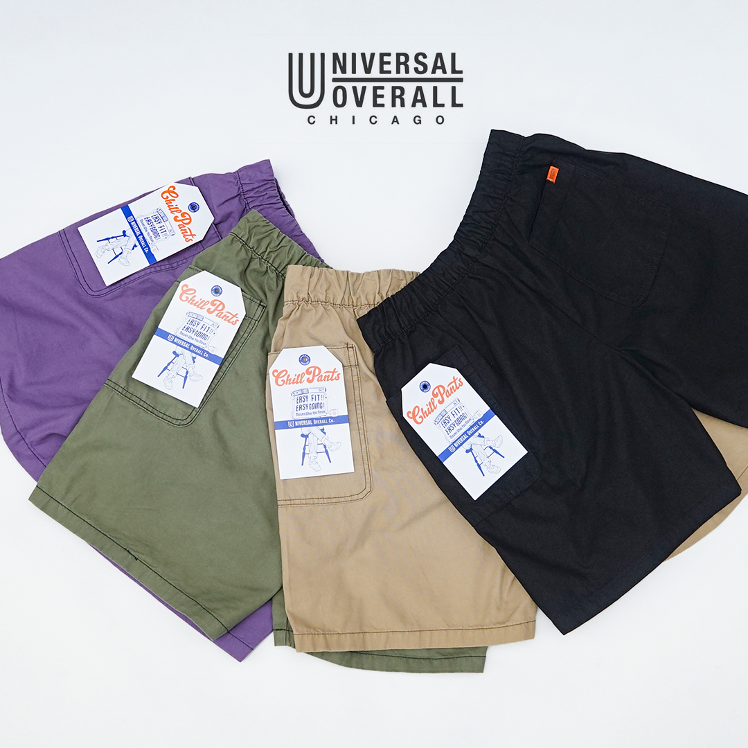 新品未使用品¥26400Unitus日本製タイプライター生地ショーツ UNIVERSAL OVERALL（ユニバーサルオーバーオール） CHILLPAN SHORTS