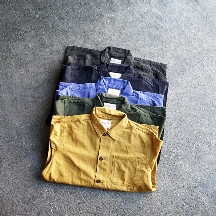 30%OFFセール メンズ ブランド USKEES アスキーズ BUTTONED OVERSHIRTS