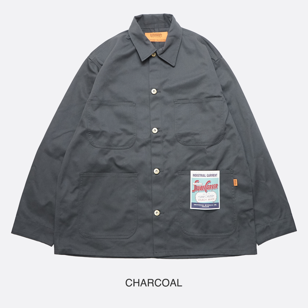 【UNIVERSAL OVERALL】希少 カバーオール ブラック グレー UNIVERSAL OVERALL（ユニバーサルオーバーオール） COVERALL