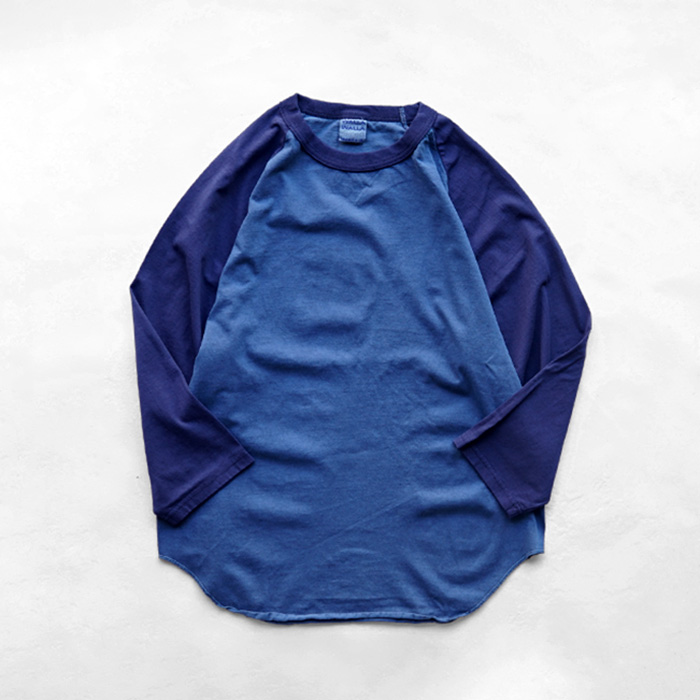 WALLA SPORT ワラワラスポーツ PIGMENT DYE 2-TONE B.B. TEE