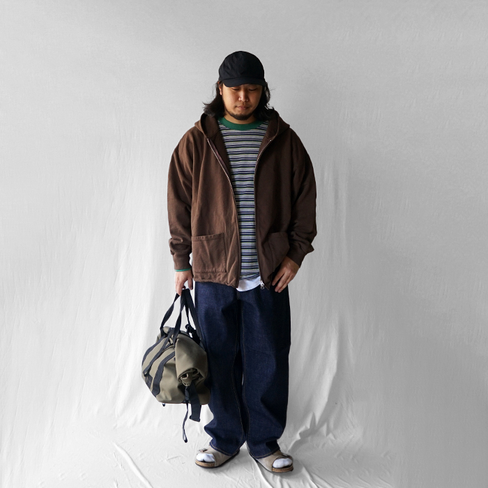 IDEASWAM ブラウン パーカー Lサイズ 収納袋付き ideaswamパーカー Mサイズブラウンの通販 by 伊波's shop｜ラクマ