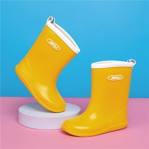 レインシューズ 子供用 レインブーツ ユニセックス ジュニア キッズ 雨靴 撥水 滑り止め 無地 雨対策 梅雨 歩きやすい 快適 軽い プレゼント |  | 01