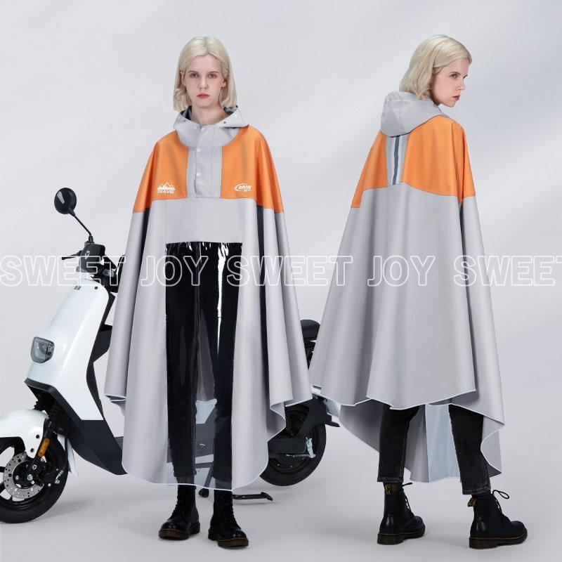 レインコート ロング メンズ レディース 男女兼用 自転車 レインポンチョ カッパ レインウェア 雨具 通勤 通学 デザイン おしゃれ｜keigo-st｜03