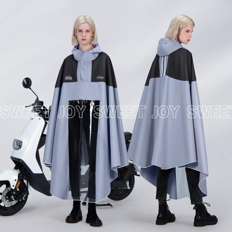 レインコート ロング メンズ レディース 男女兼用 自転車 レインポンチョ カッパ レインウェア 雨具 通勤 通学 デザイン おしゃれ｜keigo-st｜04