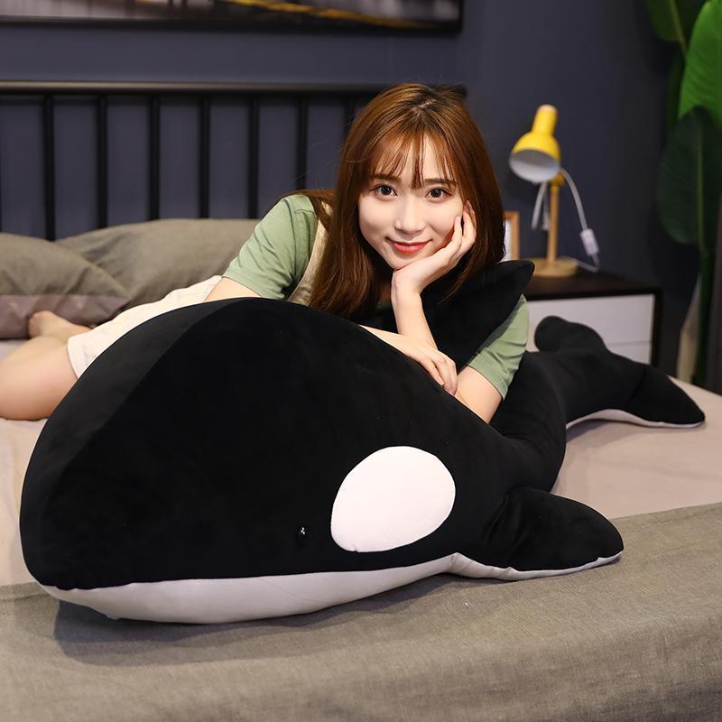 ぬいぐるみ シャチ 特大 大きい 海洋動物 抱き枕 柔らか ふわふわ 癒さ