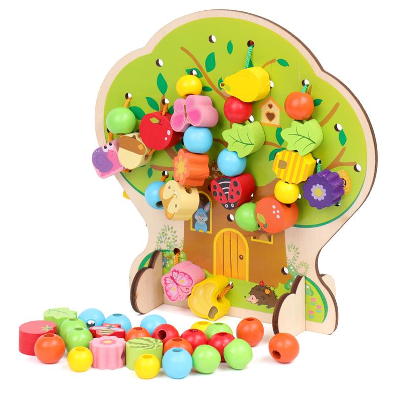 パズル 知育おもちゃ 木製パズル簡易ジグソーパズルセット知恵の木です幼児童の知育玩具赤ちゃんの知力開発早教認知｜keigo-st｜02