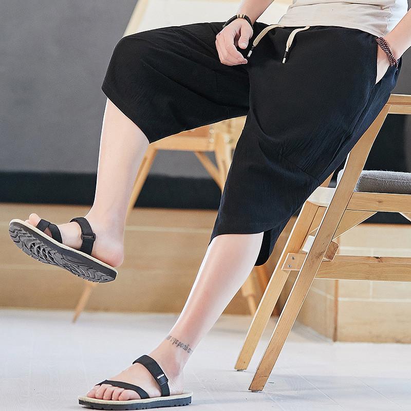 サルエルパンツ メンズ リネン 綿麻 クロップドパンツ ワイドパンツ ズボン チノパン パンツ リラックス カジュアル 父の日 プレゼント ゆったり |  | 03