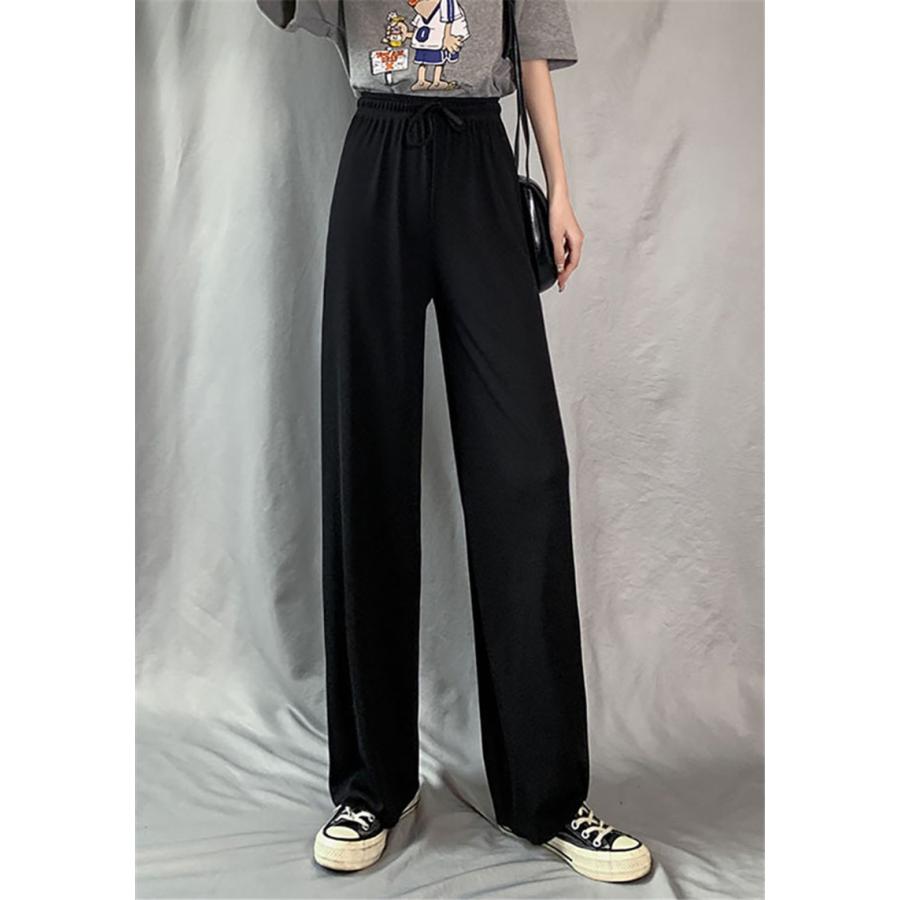 ガウチョパンツ パンツ レディース 秋 レディース アイスシルク 接触冷感 春 夏 秋 ワイドパンツ パンツ ウエストゴム 薄手 ズボン ロング |  | 04