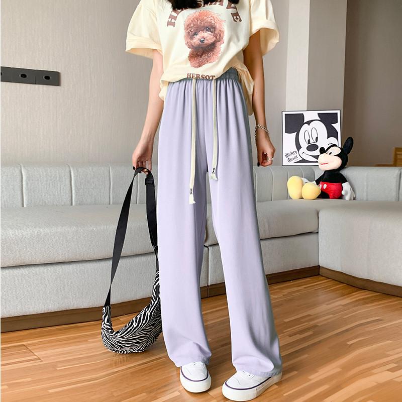 ワイドパンツ レディース パンツ ウエストゴム 薄手 チノパン ズボン ロング ボトムス ゆったり イージーパンツ ガウチョ カジュアル 春夏 秋 |  | 01