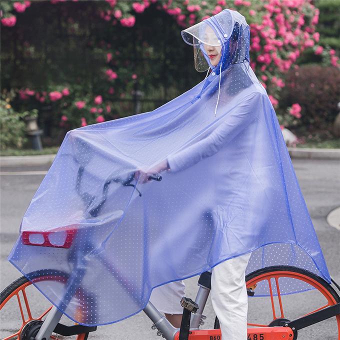 レインコート ポンチョ 自転車 透明 レインコート レディース つば取り外せ メンズ バイク 二重つば アウトドア 防風防水 男女兼用 雨具雨着｜keigo-st｜05
