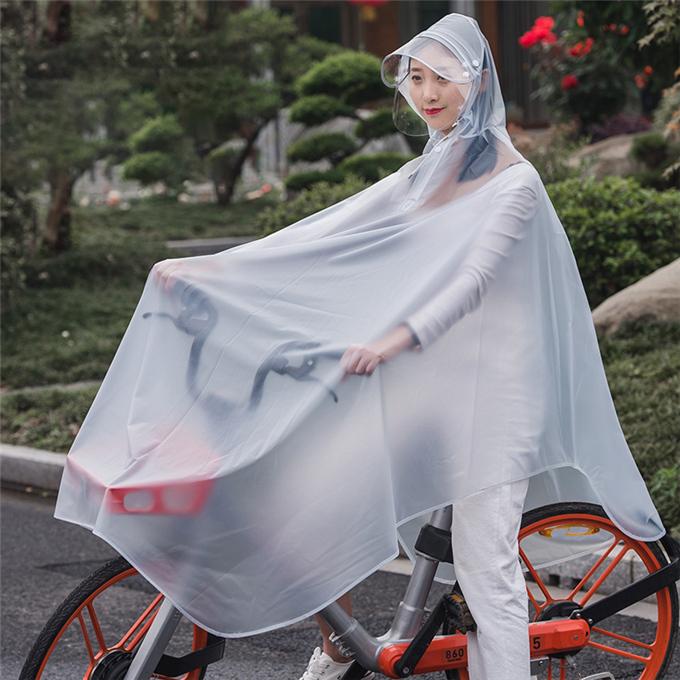 レインコート ポンチョ 自転車 透明 レインコート レディース つば取り外せ メンズ バイク 二重つば アウトドア 防風防水 男女兼用 雨具雨着｜keigo-st｜06