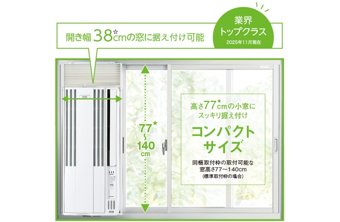 CORONA（コロナ） CW-F1826R(W) 冷房専用ウインドエアコン