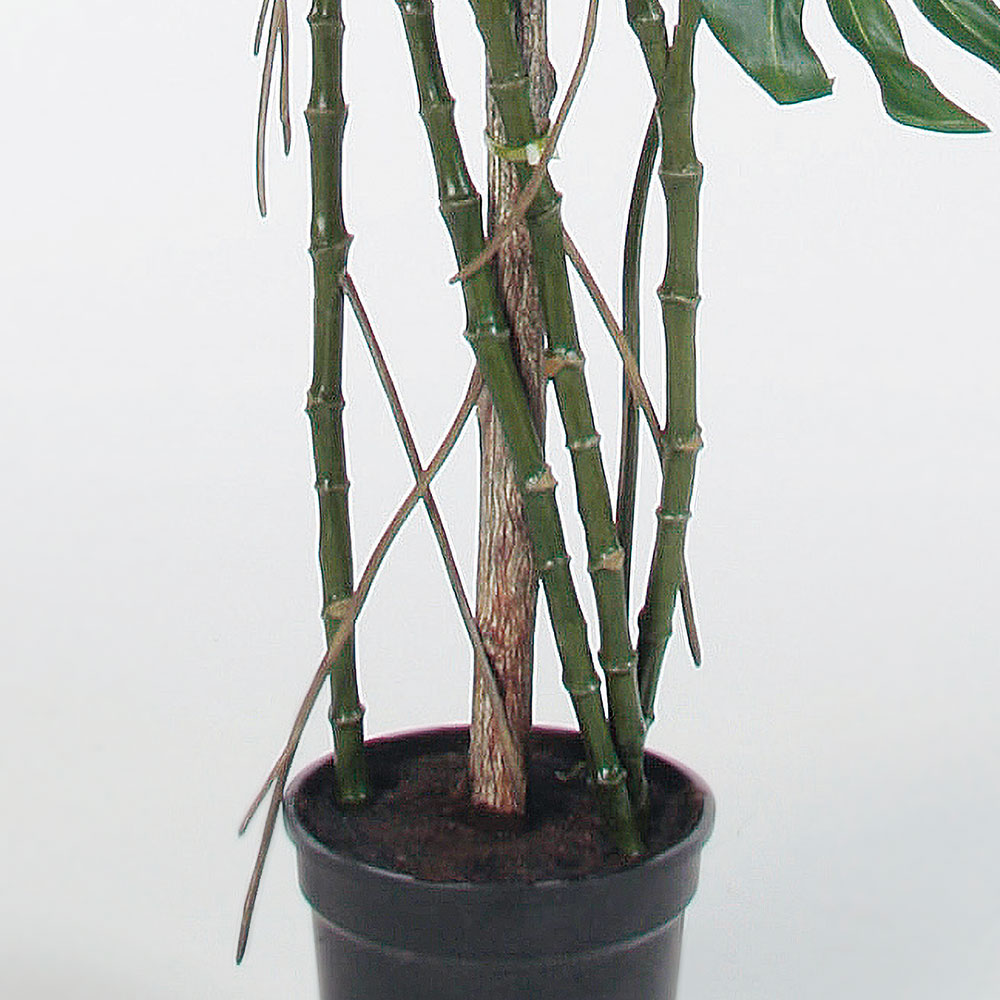 【waiyaoreya】 大型緑葉 人工観葉植物 モンステラ 大型緑葉 人工観葉植物 モンステラ フェイク グリーン