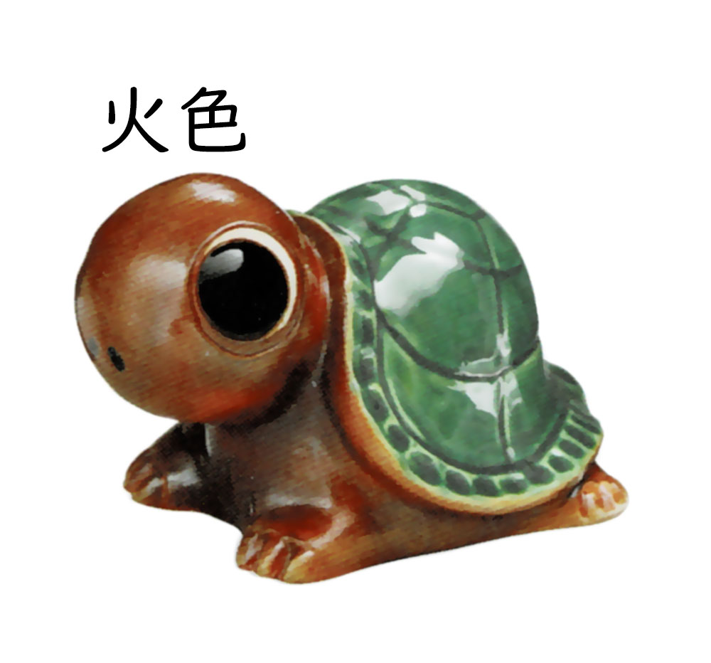 カメ 亀 かめ 置物 信楽焼 おしゃれ 国産品 オブジェ 置き物 陶器製