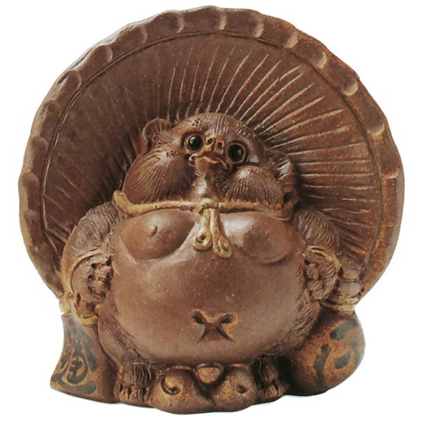 信楽焼 たぬき 狸 置き物 大型 インテリア オブジェ 家具 陶器 商売