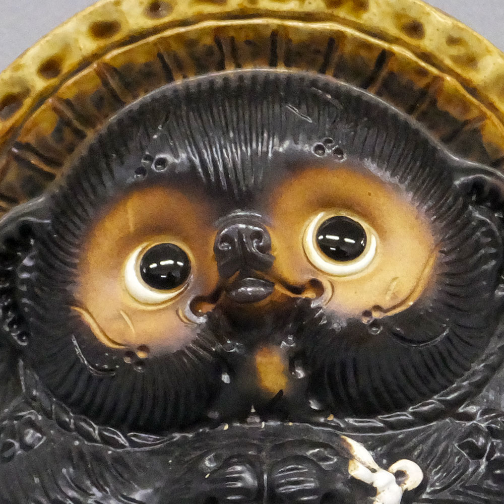 信楽焼 たぬき 狸 置き物 インテリア オブジェ 家具 陶器製 商売繁盛