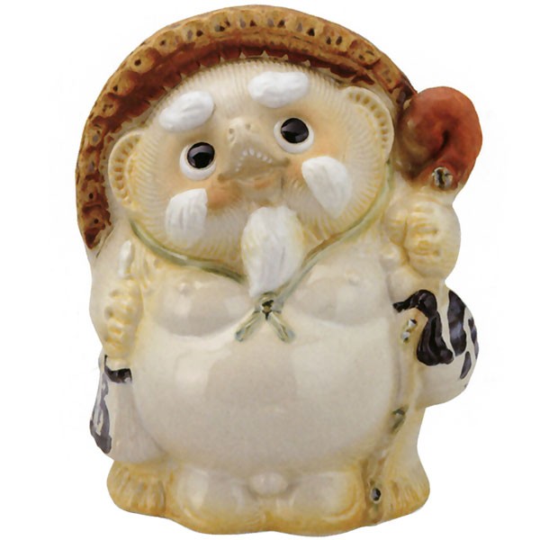 信楽焼 たぬき 狸 置き物 インテリア オブジェ 家具 陶器製 商売繁盛