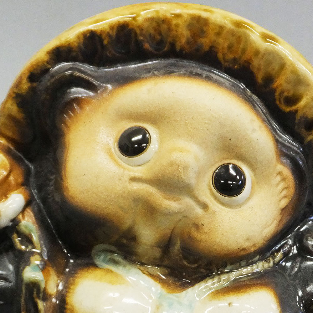 信楽焼 たぬき 狸 置き物 インテリア オブジェ 家具 陶器製 商売繁盛