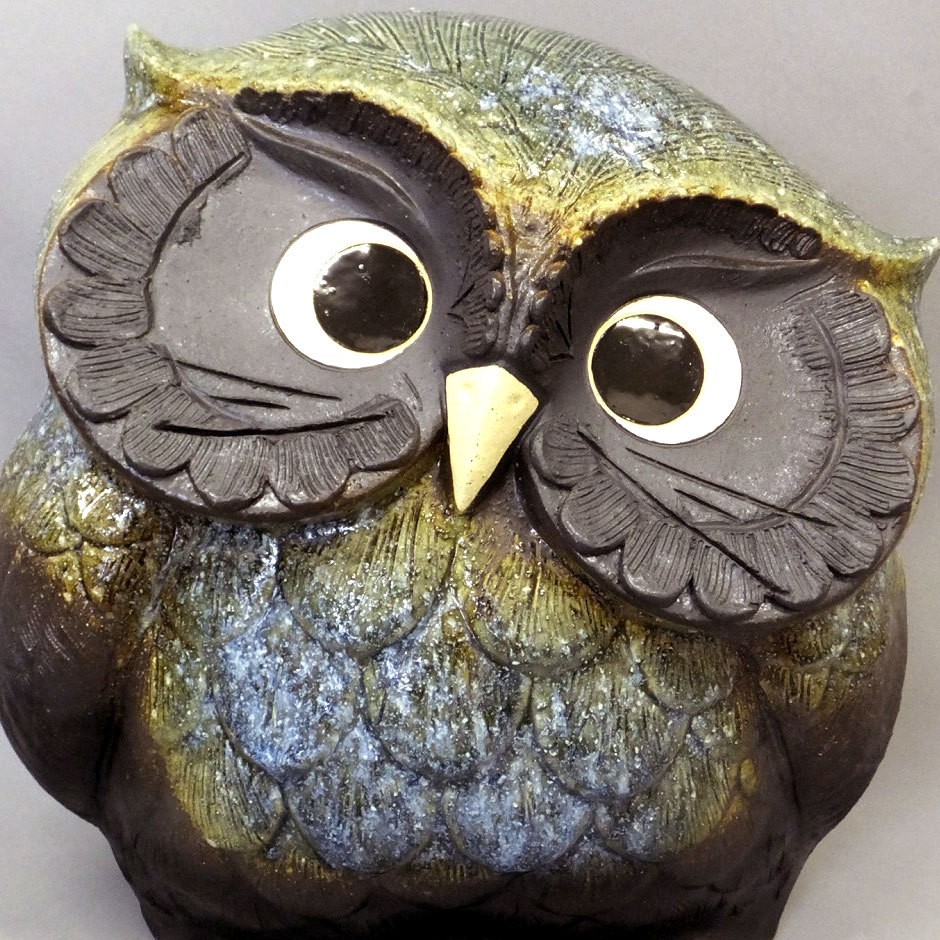 フクロウ．ふくろう．梟．置物．置き物．まとめ売り．セット．陶器．木製 フクロウ 置物 オブジェ インテリア おしゃれ ふくろう 梟