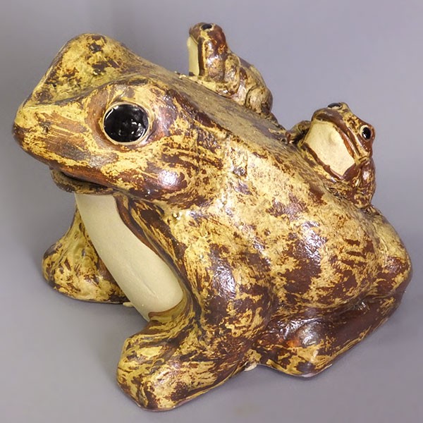 カエル かえる 蛙 信楽焼 おしゃれ 国産品 オブジェ 置き物 陶器 日本