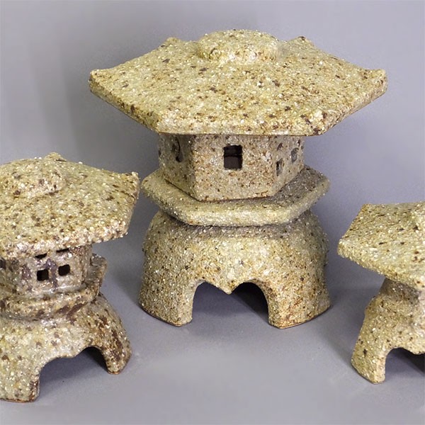 灯籠 置き物 信楽焼 おしゃれ 国産品 オブジェ 陶器製 日本製