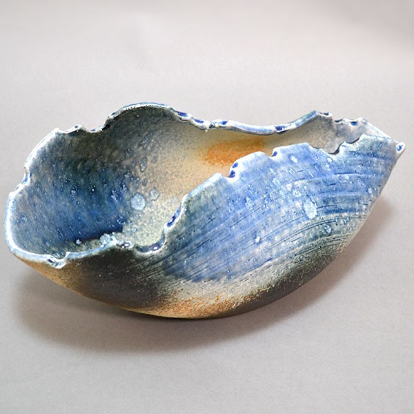 水盤 花瓶 おしゃれ フラワーベース 陶器 人気 花器 信楽焼 インテリア