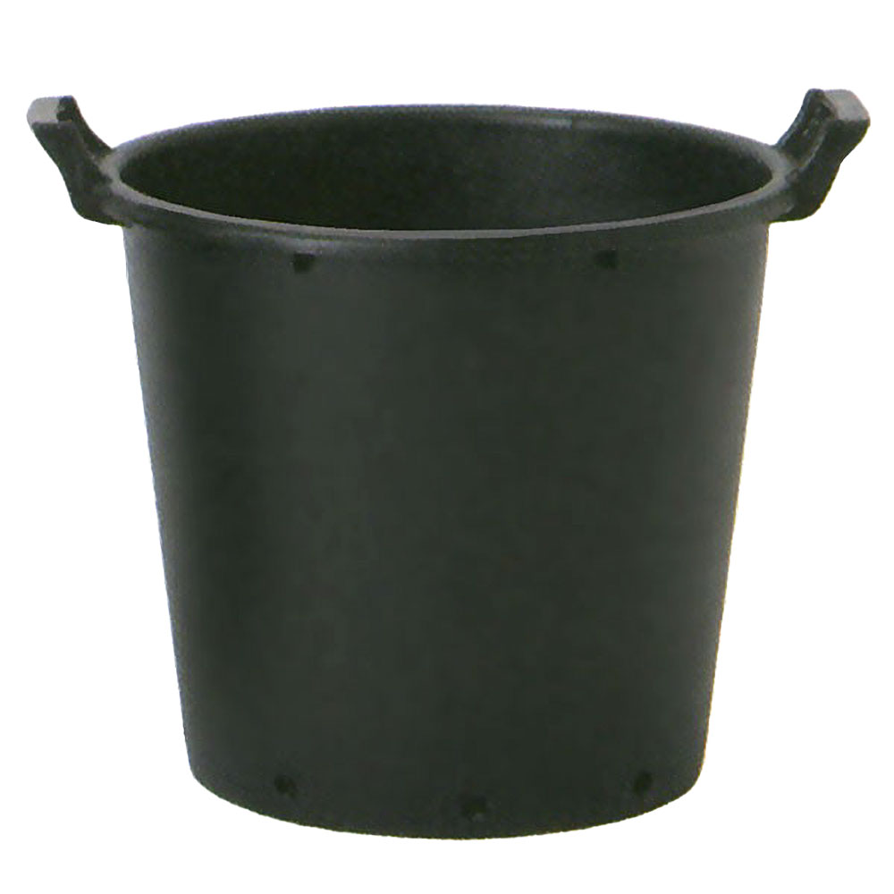 植木鉢 イタリア製 ナーセリーポット ハンドル付き 50型 6個セット 全高40cm×直径50cm 底穴あり 樹脂 プランター ポット :bn
