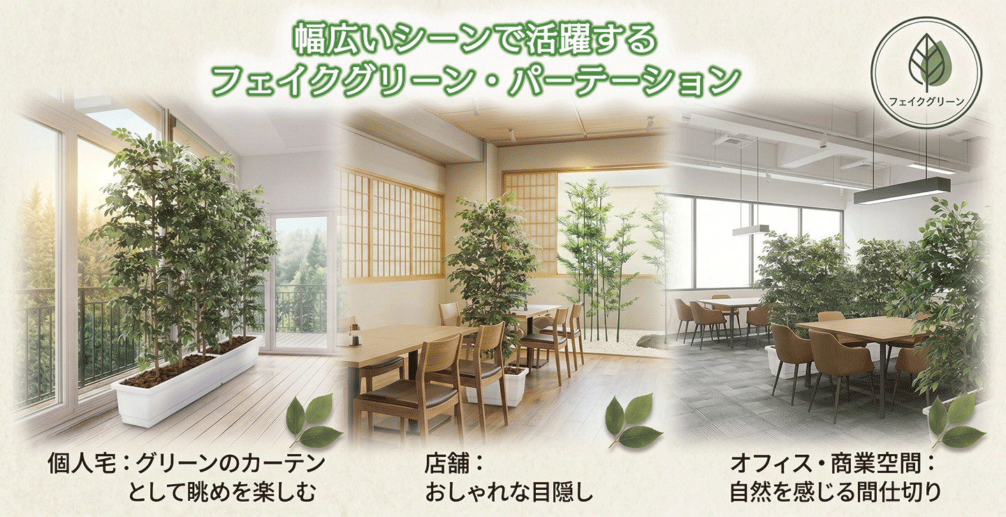 インテリアグリーンと植木鉢の通信販売 - パーテーション（間仕切り