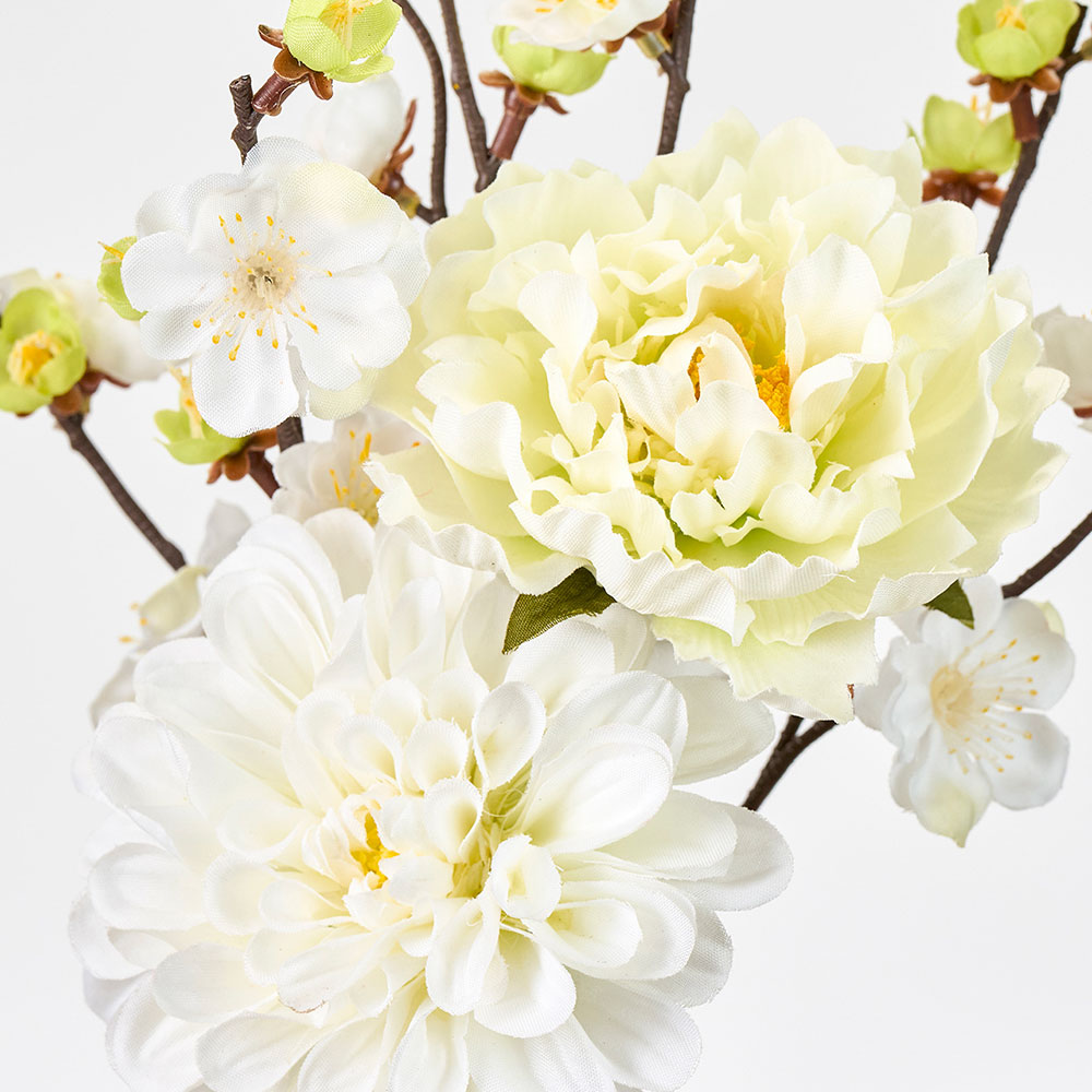 アートフラワーブーケ　アートフラワー　立体絵画　絵　造花　梅　スノーフレーク 梅 うめ ウメ ブーケ 花束 造花 おしゃれ 人気 アーティフィシャル
