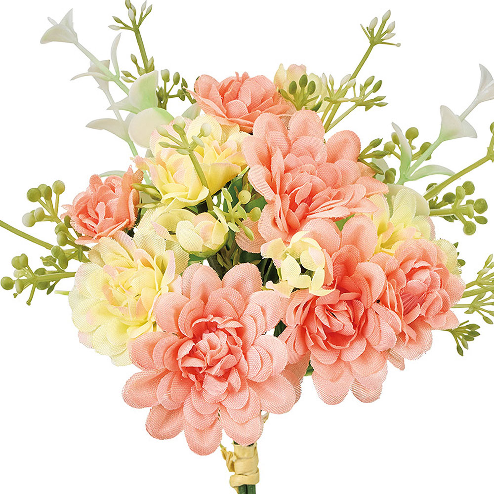 ♧* 可愛らしい菊がメイン♡ 花器付き♬ ２個セット 造花アレンジメント♡ 菊 マム 造花 キク おしゃれ 人気 きく アーティフィシャルフラワー