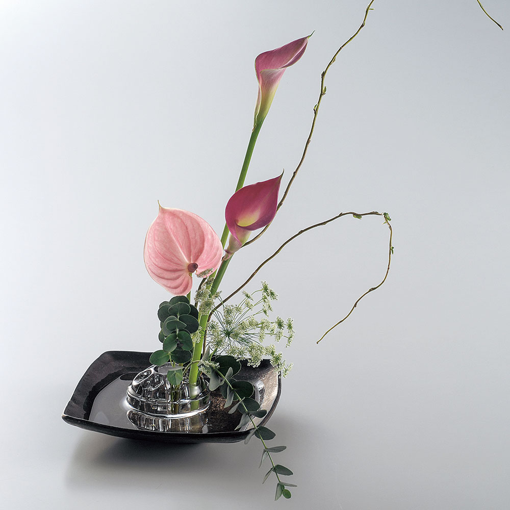 SEMPRE フラワーベース 花瓶　ガラス　剣山 SEMPRE フラワーベース 花瓶 ガラス 剣山 SEMPRE フラワーベース