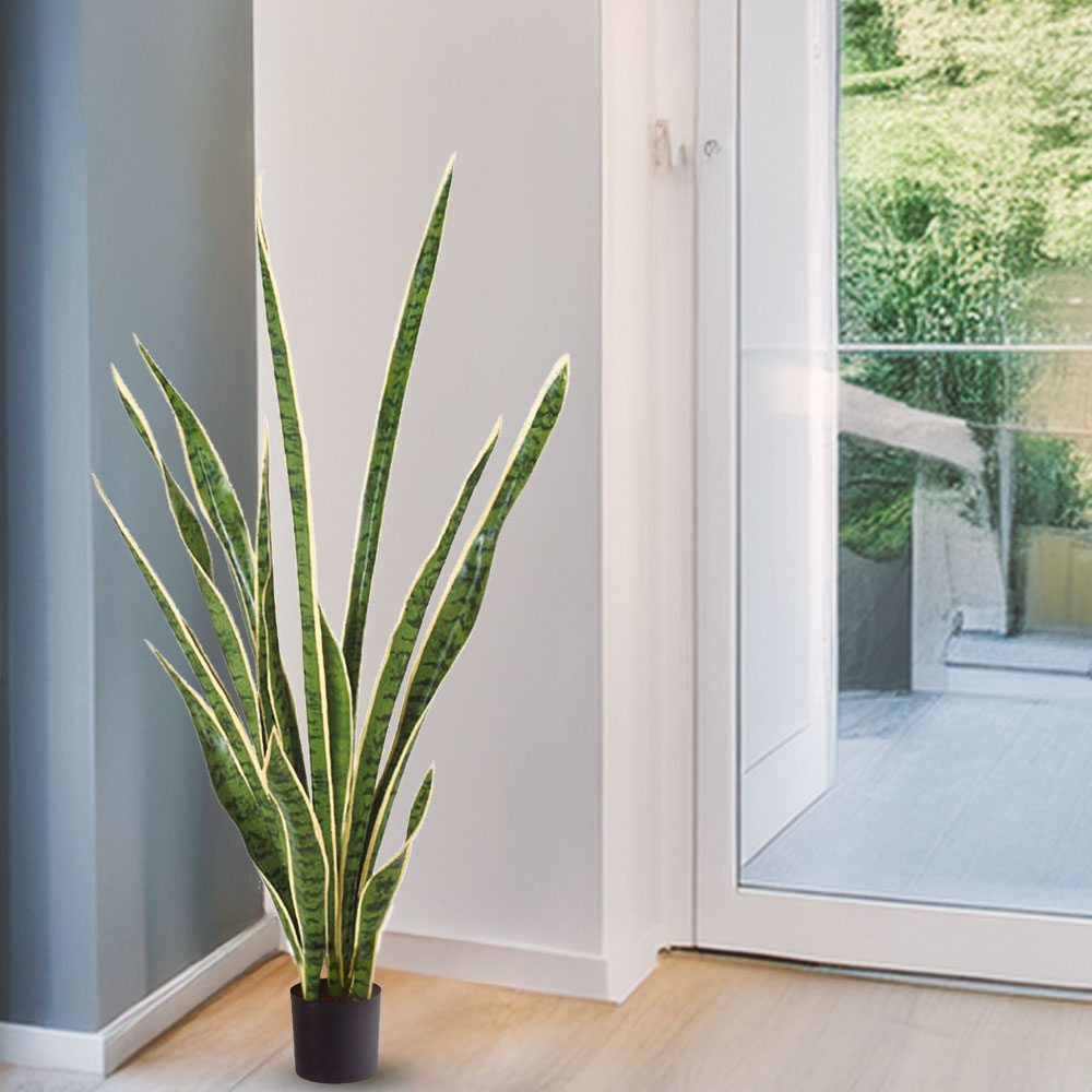 サンスベリア 観葉植物　フェイクグリーン 送料無料】 観葉植物 人工樹木 フェイクグリーン 造花 サンスベリア