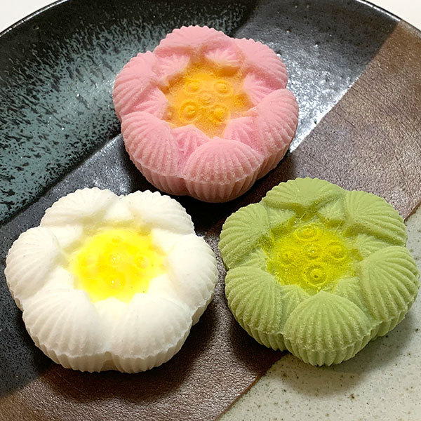 落雁(らくがん)　食品サンプル 食品サンプル 国産品 落雁 らくがん 干菓子 お干菓子 お供え