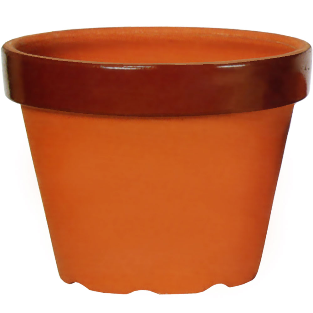 国産品 植木鉢 素焼き 10号 全高24.5cm×直径31cm 底穴あり 日本製 陶器製 プランター ポット :r170-5:人工観葉植物と