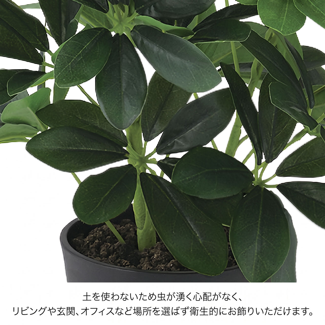 シェフレラ カポック インテリアグリーン おしゃれ 観葉植物 フェイク