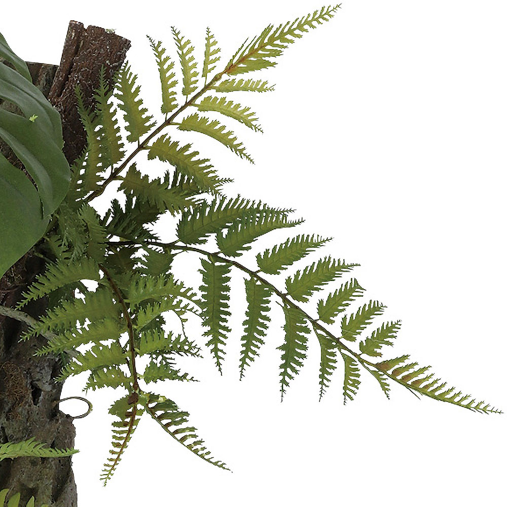 モンステラ インテリアグリーン おしゃれ 人気 アートプランツ フェイクグリーン リアル 人工観葉植物 造花 オブジェ 家具 壁掛け用 壁面用 ディスプレイ 60cmの画像