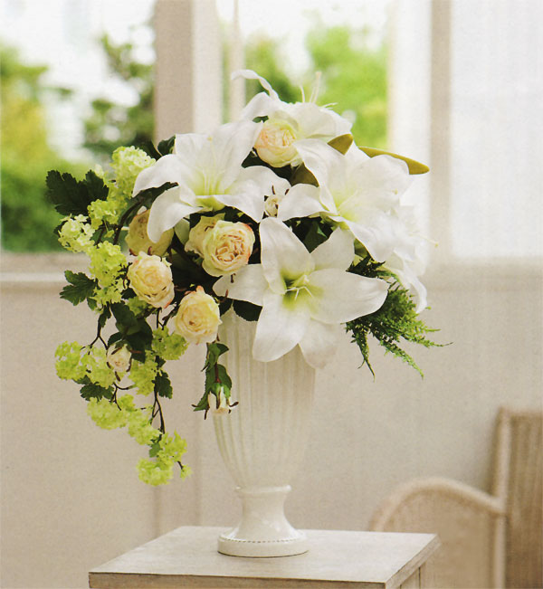 カサブランカ 造花 百合 ゆり ユリ アーティフィシャルフラワー 大型