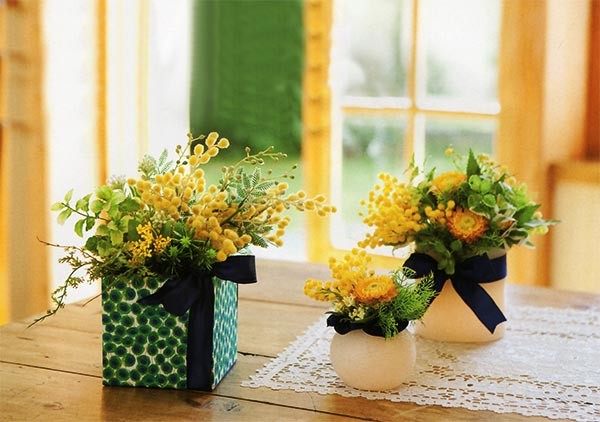 ブーケ 花束 おしゃれ インテリアグリーン 造花 フェイクグリーン