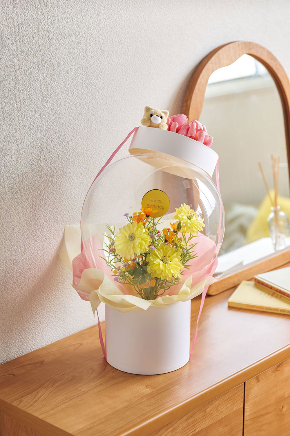 ボックス 箱 紙製 ブラック ホワイト 白 黒 おしゃれ 花器 フラワー