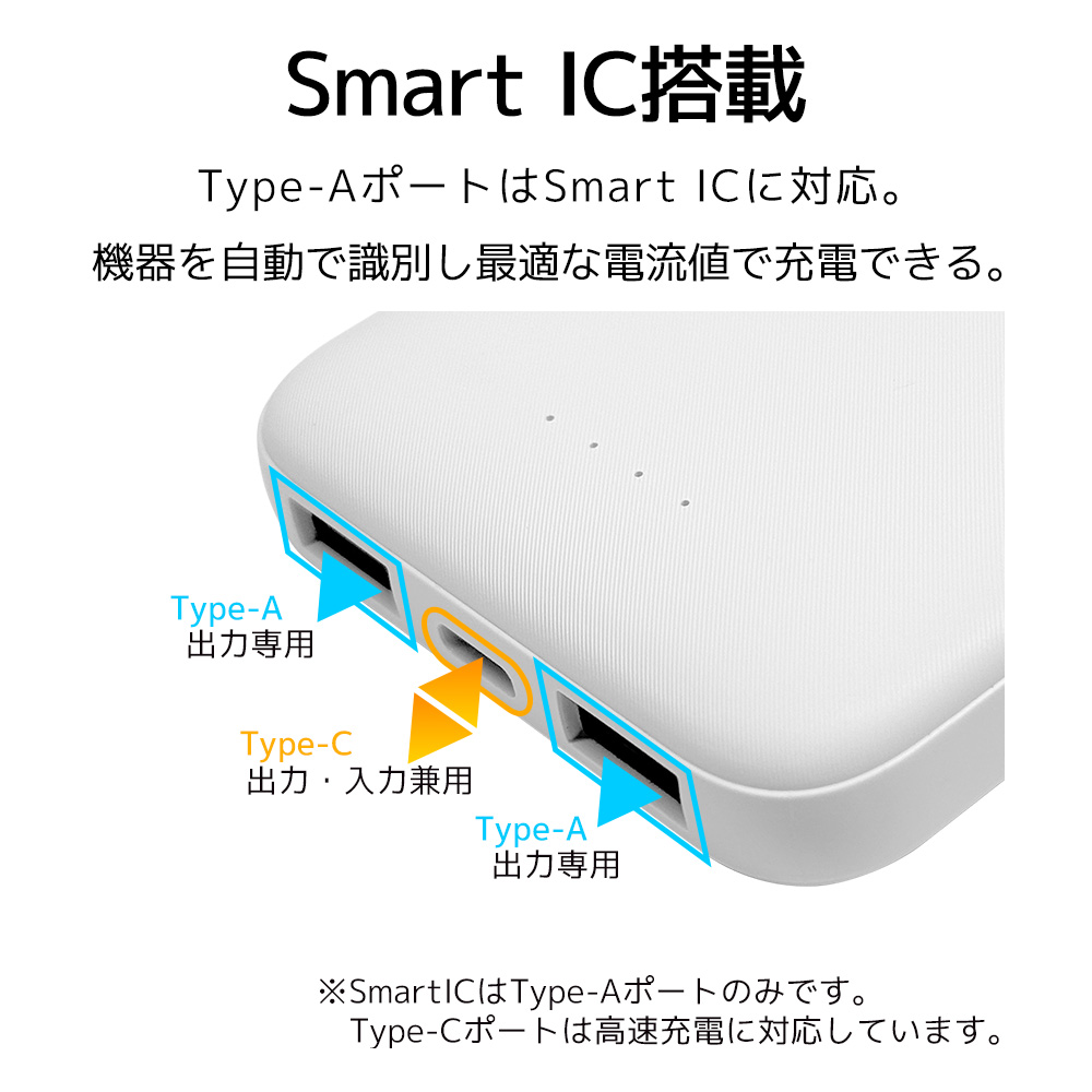 ラスタバナナ モバイルバッテリー 10000mAh 3ポート タイプC 20ワット