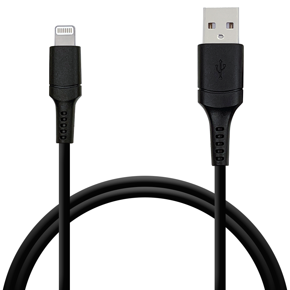 iPhone iPod iPad MFi認証 2.4A ライトニング USB 充電・通信ケーブル Lightning USB-A 1m ラスタバナナ｜keitai-kazariya｜02