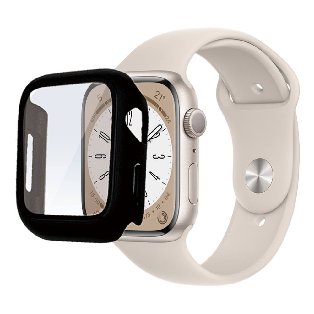 Apple Watch カバー Ultra Series9 8 7 6 5 SE 49mm 45mm 44mm 41mm 40mm ガラス ケース 透明 プロテクター アップルウォッチ ラスタバナナ｜keitai-kazariya｜06