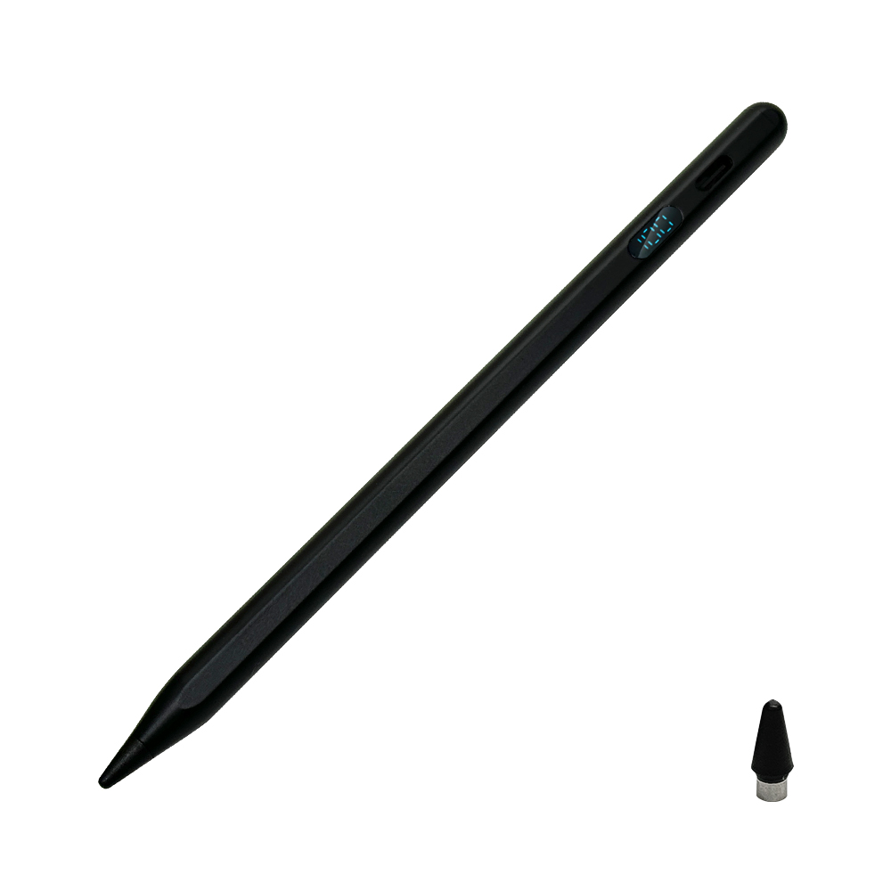 スマホ タブレット タッチペン スタイラスペン USB充電式 Type-C 超高感度 軽量 電池残量表示 ペアリング不要 1.5mm  静電式 イラスト ペンシル iPad｜keitai-kazariya｜02