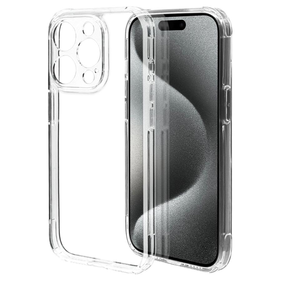 スマホケース iPhone15 15 Pro ケース カバー ハイブリッド 極限保護 精密設計 耐衝撃吸収 TPUバンパーケース ワイヤレス充電対応 アイフォン ラスタバナナ｜keitai-kazariya｜03