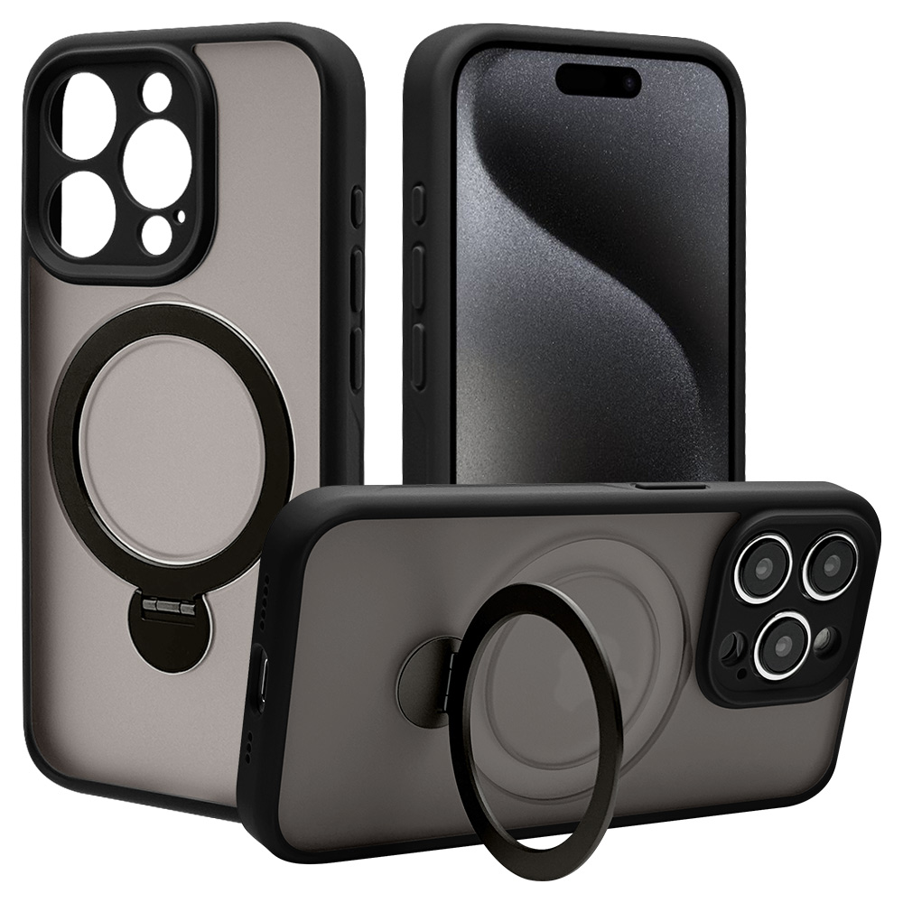 スマホケース iPhone15 15 Pro ケース カバー ハイブリッド ZEROSAFE MagSafe対応 MIL規格 マット加工 TPUバンパーケース 360°回転 アイフォン ラスタバナナ｜keitai-kazariya｜09