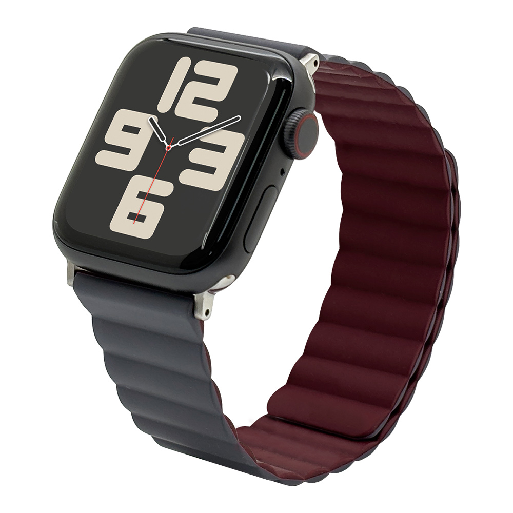 【8/20限定！10％OFFクーポン＆抽選で100％ポイントバック】マネッタ ディ メーラ Manetta di mela アップルウォッチ Apple Watch 替えバンド ベルト メンズ レディース ワープロラックス カーフレザー 24mm サンドエトゥープ/ゴールド EWB-T-G24