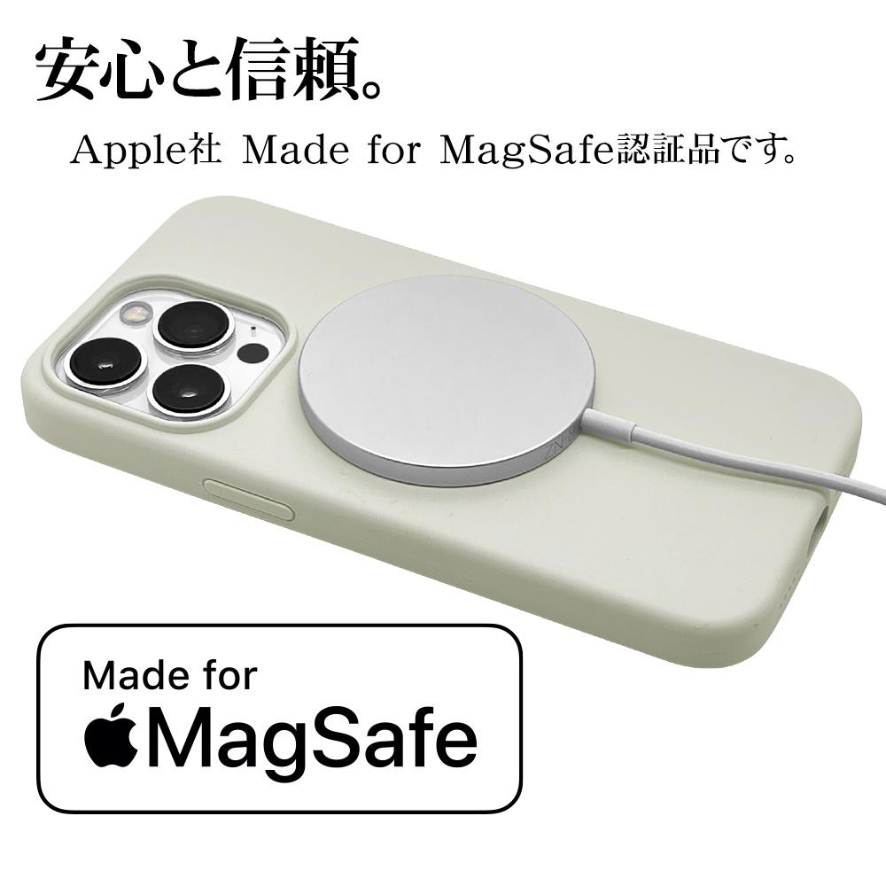 シリコンケース　iPhone14　ブラック　magsefe対応　マグセーフ