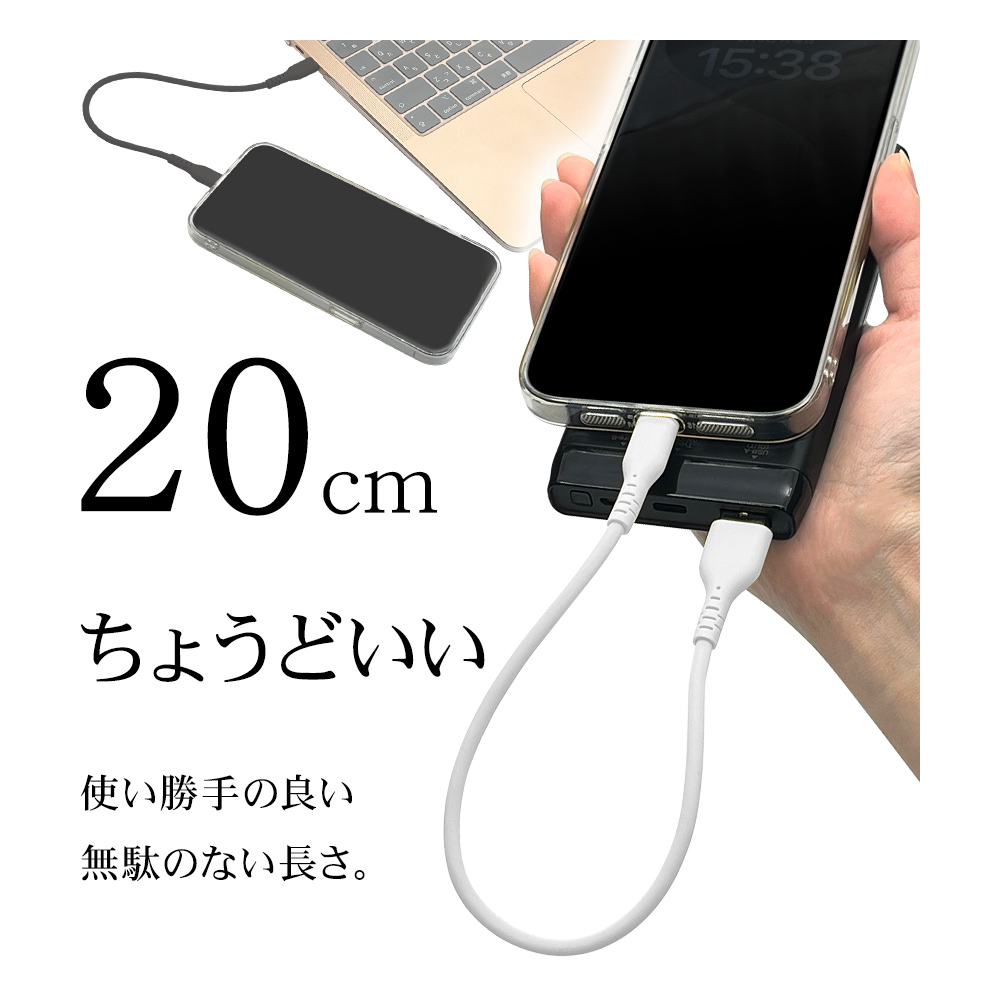 ラスタバナナ iPhone15 スマホ タイプC ケーブル PD対応 60ワット